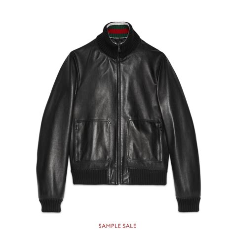 gucci leather bomber jackets for men|vintage gucci leather jacket men's.